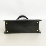 【6ib2466】シャネル トートバッグ ラムスキン ブラック ゴールド金具【中古】レディース