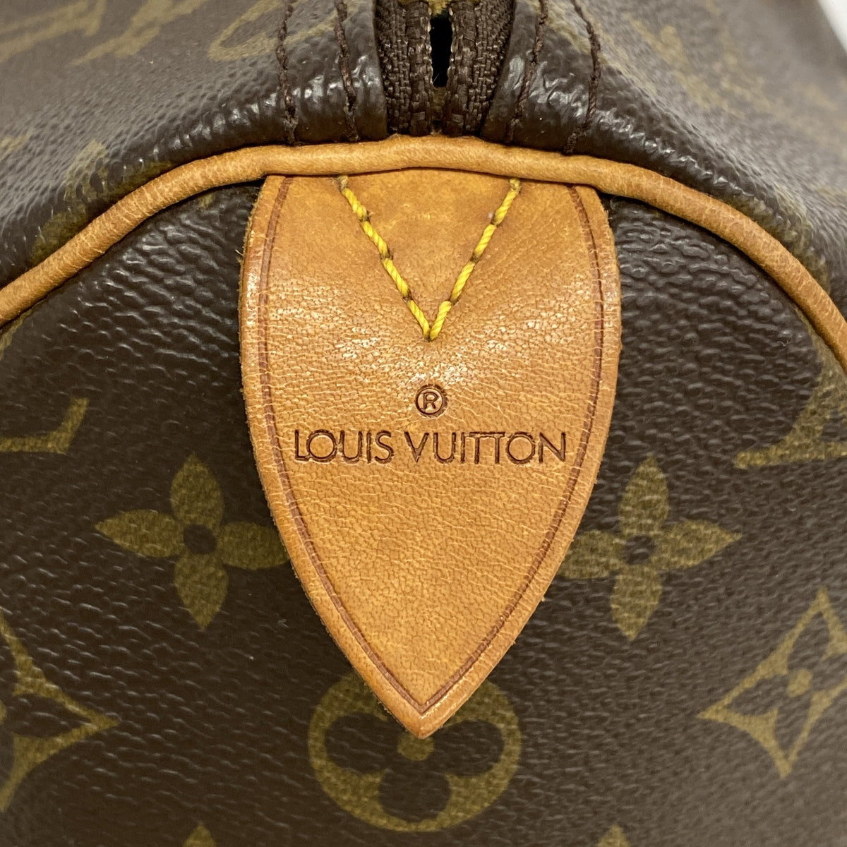 【6ib2470】ルイヴィトン ハンドバッグ モノグラム スピーディ35 M41107 ブラウン【中古】レディース