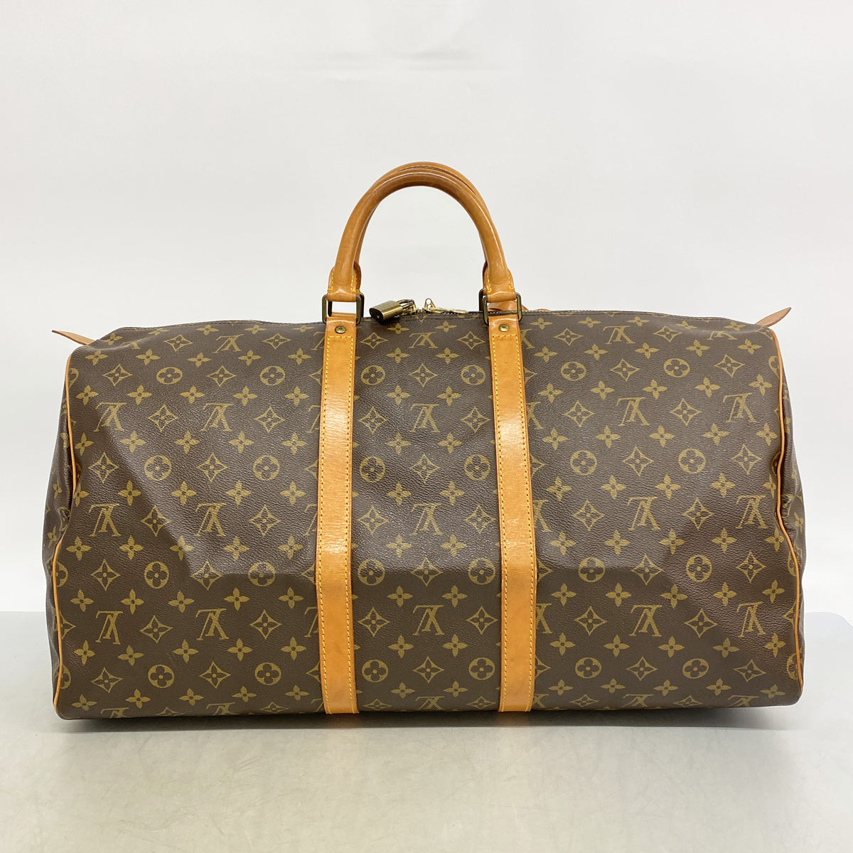 【6ib2476】ルイヴィトン ボストンバッグ モノグラム キーポル55 M41424 ブラウン【中古】メンズ レディース ユニセックス