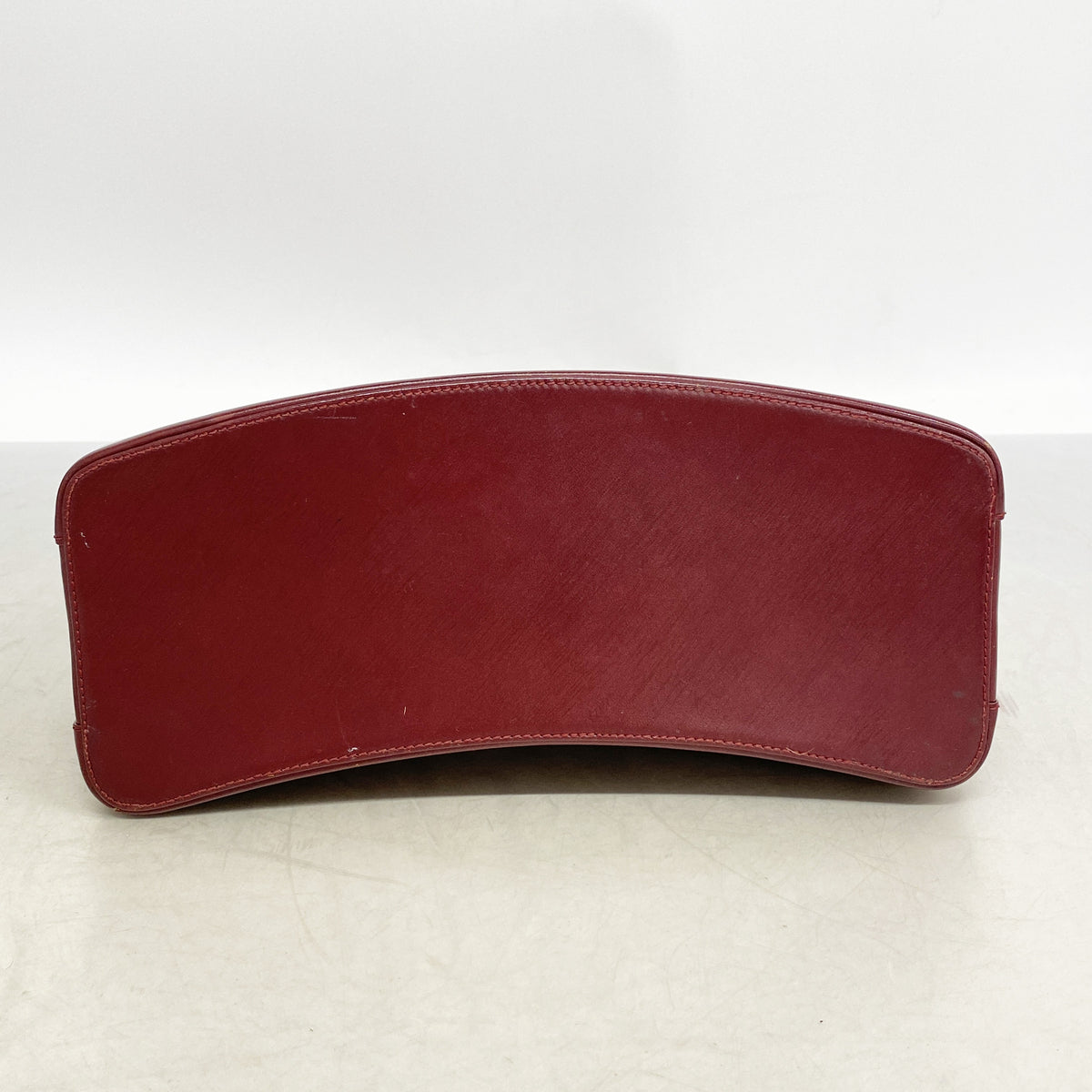 【6ib2484】カルティエ ショルダーバッグ トリニティ レザー ボルドー ゴールド/シルバー金具【中古】レディース