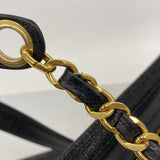 【6ib2486】シャネル ショルダーバッグ チェーンショルダー トリプルココ キャビアスキン ブラック ゴールド金具【中古】レディース