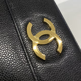 【6ib2486】シャネル ショルダーバッグ チェーンショルダー トリプルココ キャビアスキン ブラック ゴールド金具【中古】レディース