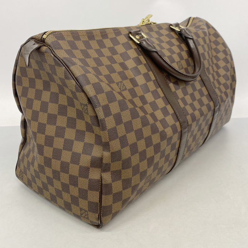 【6ib2490】ルイヴィトン ボストンバッグ ダミエ キーポル50 N41427 エベヌ【中古】メンズ レディース ユニセックス