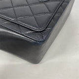 【6ib2497】シャネル ハンドバッグ マトラッセ ラムスキン ブラック シルバー金具【中古】レディース