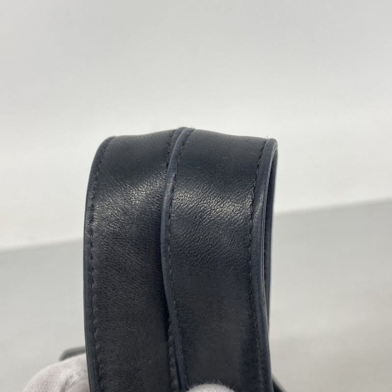 【6ib2497】シャネル ハンドバッグ マトラッセ ラムスキン ブラック シルバー金具【中古】レディース