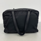 【6ib2498】プラダ トートバッグ テスート ナイロン ブラック シルバー金具【中古】レディース