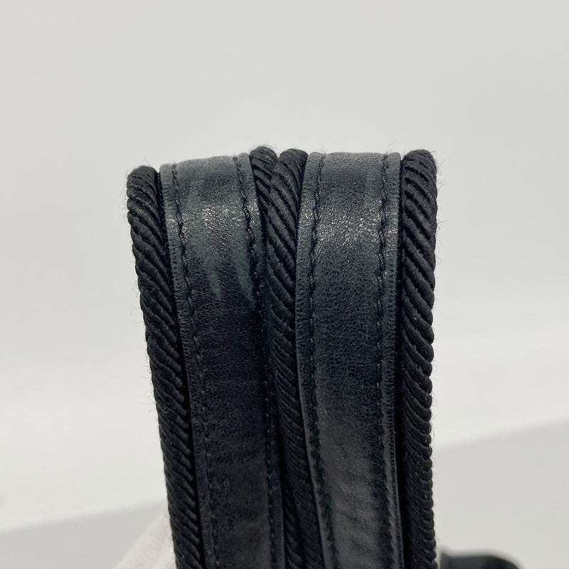 【6ib2498】プラダ トートバッグ テスート ナイロン ブラック シルバー金具【中古】レディース