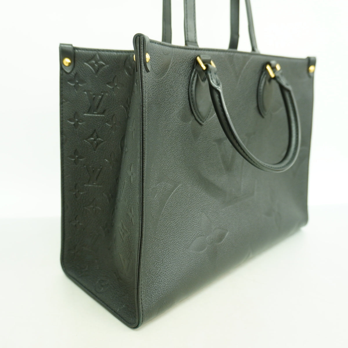 【6ib2531】ルイヴィトン トートバッグ モノグラム・アンプラント オンザゴーMM M45595 ノワール 2wayバッグ【中古】レディース