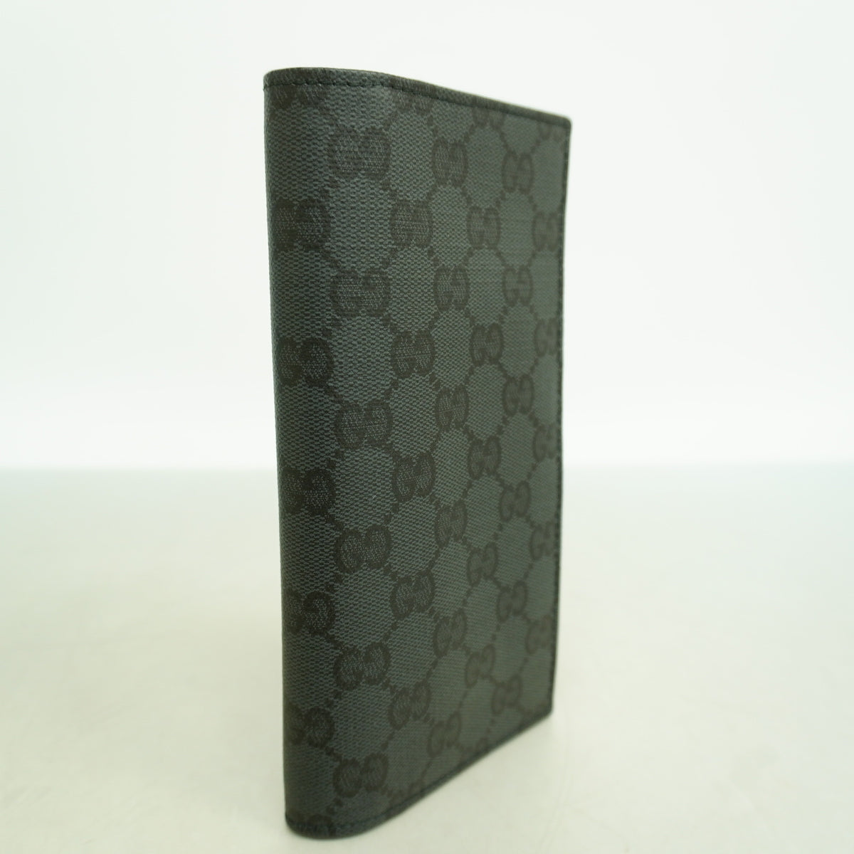 【6ib2534】グッチ 長財布 GGスプリーム 876441 PVC ブラック シルバー金具【中古】メンズ