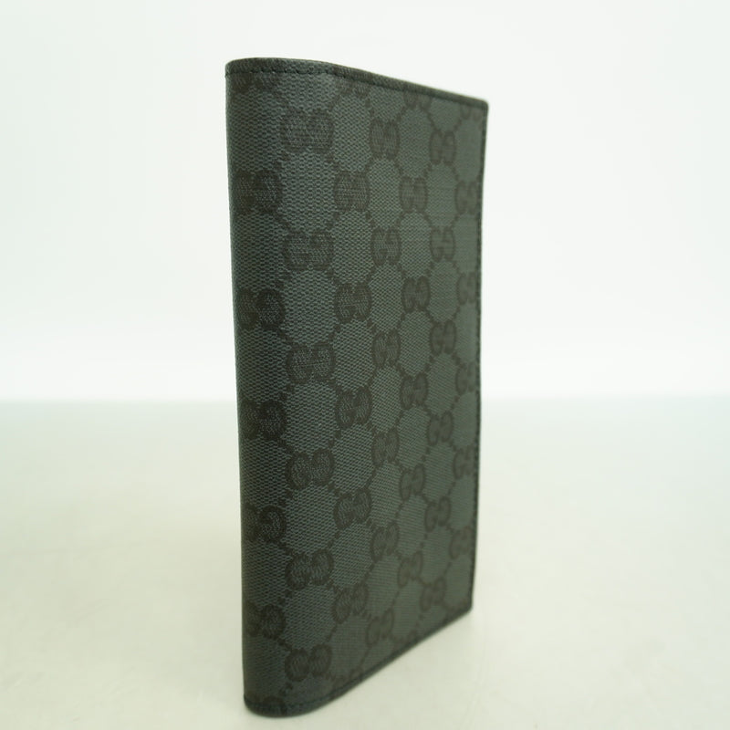 【6ib2534】グッチ 長財布 GGスプリーム 876441 PVC ブラック シルバー金具【中古】メンズ