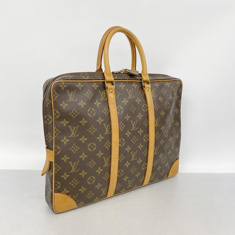 【6ib2538】ルイヴィトン ビジネスバッグ モノグラム ポルトドキュマンヴォワヤージュ M53361 ブラウン【中古】メンズ