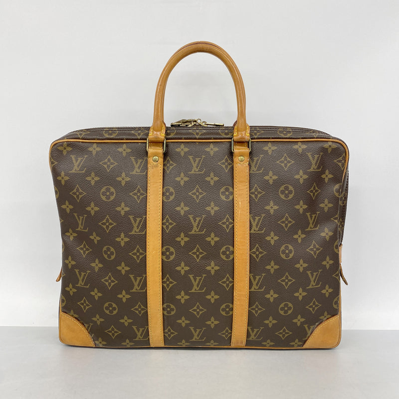 【6ib2538】ルイヴィトン ビジネスバッグ モノグラム ポルトドキュマンヴォワヤージュ M53361 ブラウン【中古】メンズ
