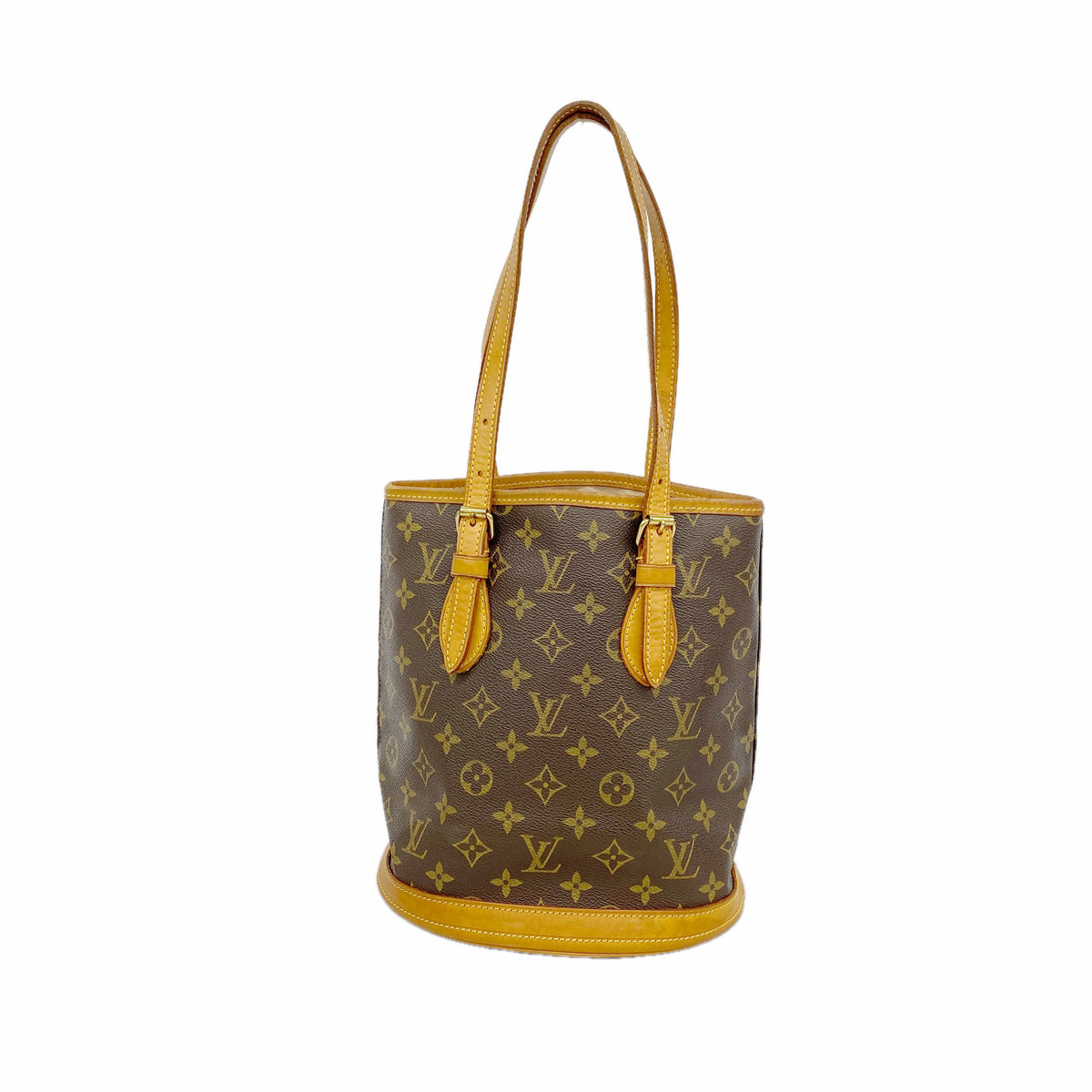 【6ib2539】ルイヴィトン トートバッグ モノグラム バケットPM M42238 ブラウン【中古】レディース