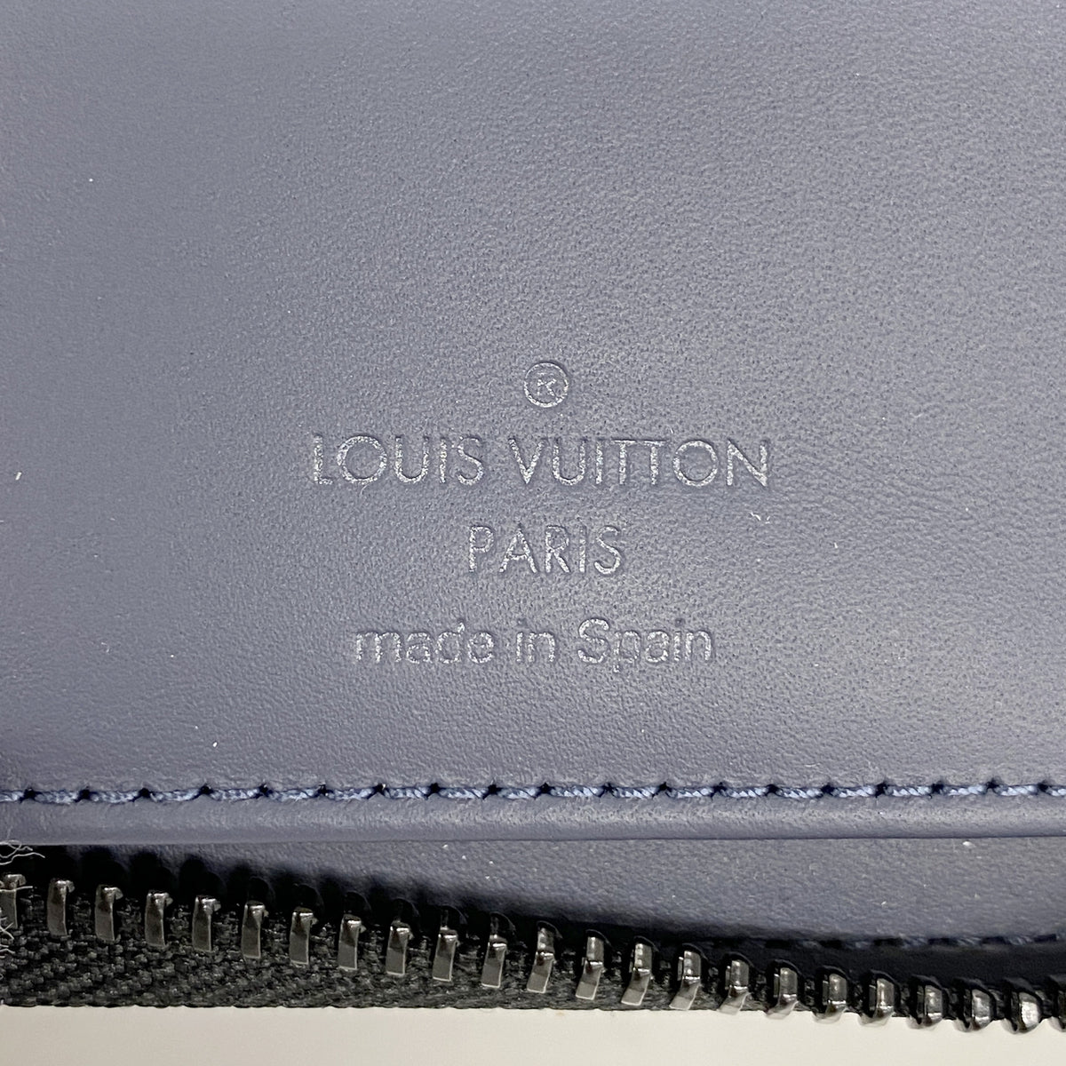【6ib2544】ルイヴィトン 長財布 モノグラムシャドウ ジッピーウォレットヴェルティカル M80423 ブルー ネイビー【中古】メンズ