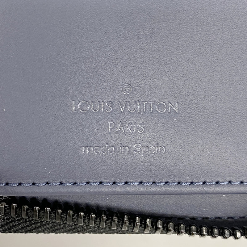 【6ib2544】ルイヴィトン 長財布 モノグラムシャドウ ジッピーウォレットヴェルティカル M80423 ブルー ネイビー【中古】メンズ