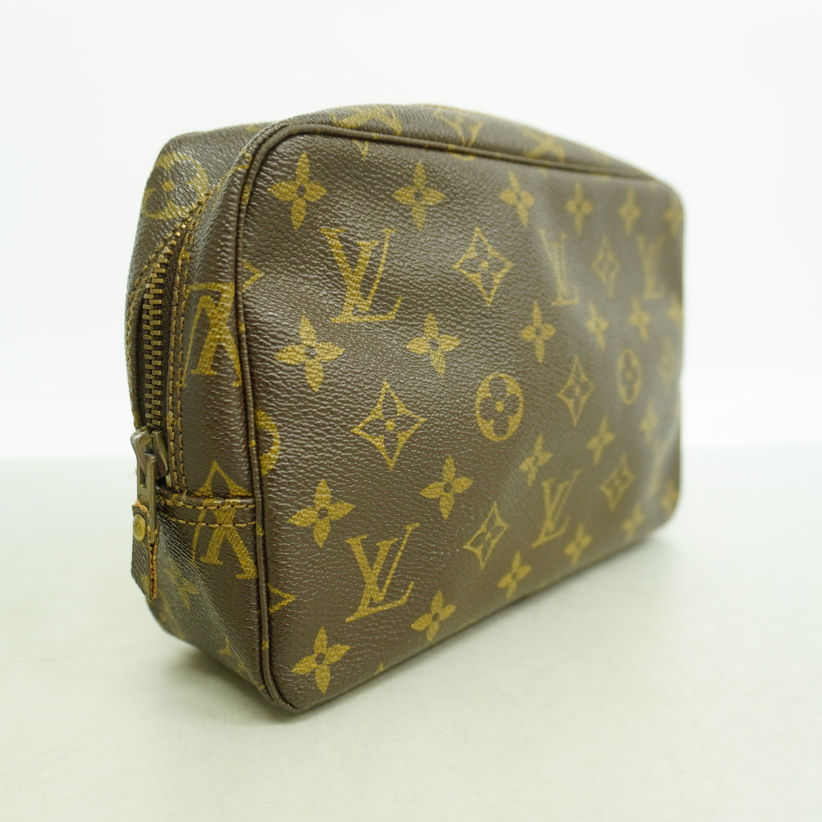 【6ib2551】ルイヴィトン ポーチ モノグラム トゥルーストワレット23 M47524 ブラウン【中古】レディース