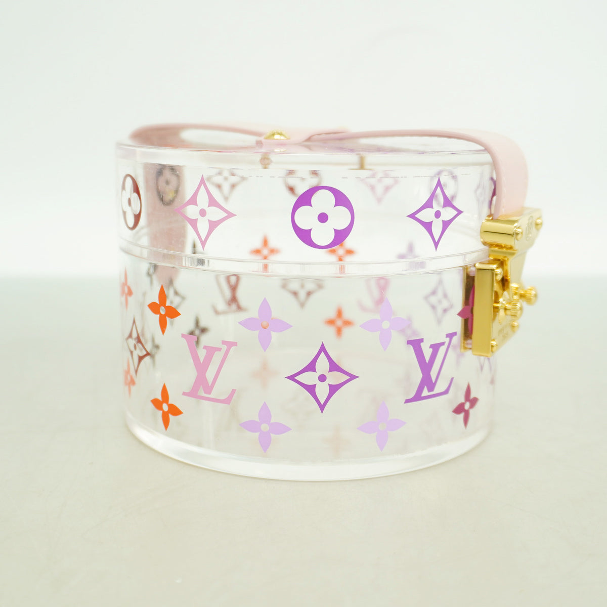 【6ib2553】ルイヴィトン アクセサリーケース モノグラム ボワットスコット GI0362 クリア パープル【中古】レディース