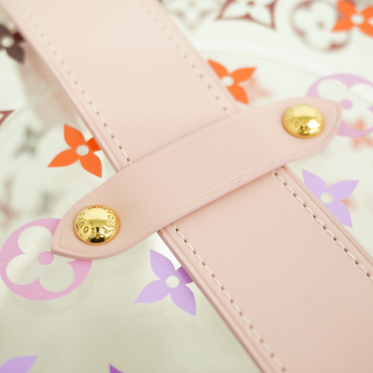 【6ib2553】ルイヴィトン アクセサリーケース モノグラム ボワットスコット GI0362 クリア パープル【中古】レディース