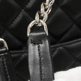 【6ib2554-h】シャネル トートバッグ マトラッセ ラムスキン ブラック シルバー金具【中古】レディース