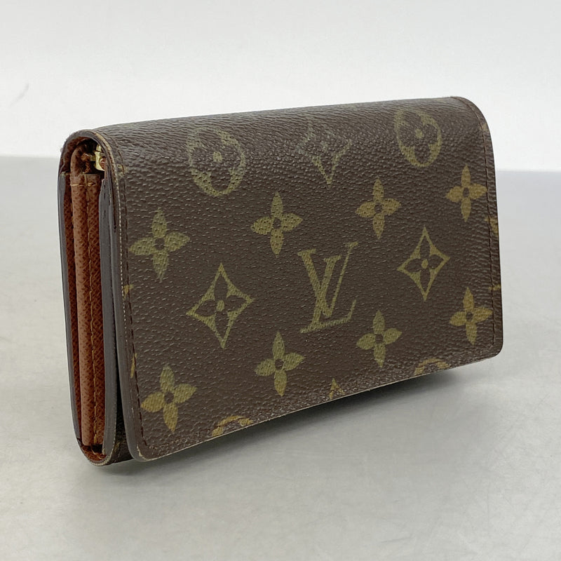 【6ib2564】ルイヴィトン 財布 モノグラム ポルトフォイユトレゾール M61736 ブラウン【中古】レディース