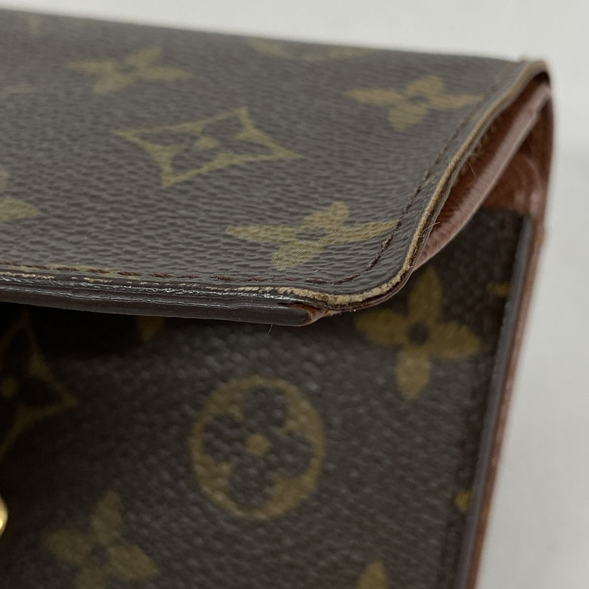【6ib2564】ルイヴィトン 財布 モノグラム ポルトフォイユトレゾール M61736 ブラウン【中古】レディース