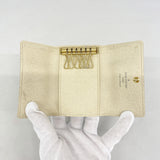 【6ib2565】ルイヴィトン キーケース ダミエ・アズール ミュルティクレ6 N61745 ホワイト【中古】レディース