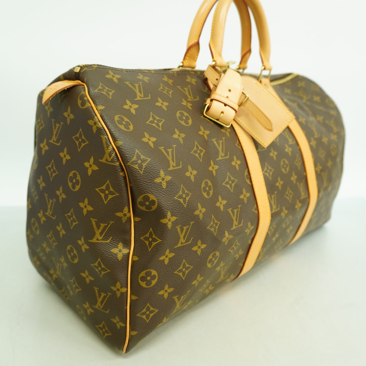 【6ib2589】ルイヴィトン ボストンバッグ モノグラム キーポル50 M41426 ブラウン【中古】メンズ レディース ユニセックス