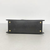 【6ib2597】シャネル トートバッグ ラムスキン ブラック ゴールド金具【中古】レディース
