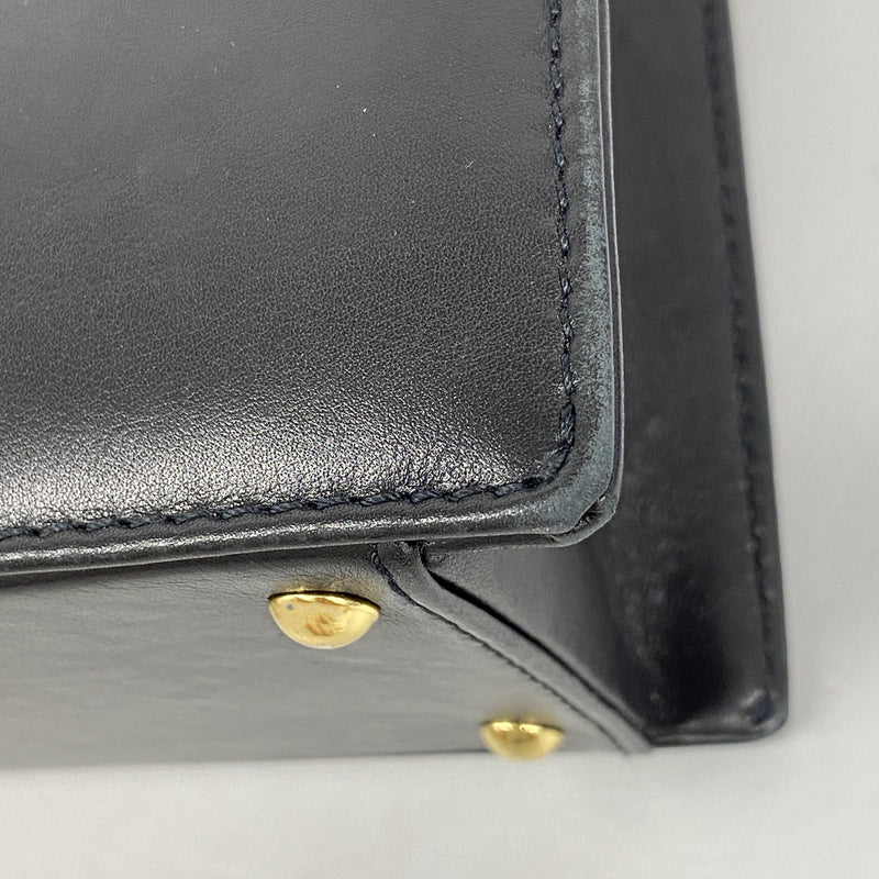 【6ib2597】シャネル トートバッグ ラムスキン ブラック ゴールド金具【中古】レディース