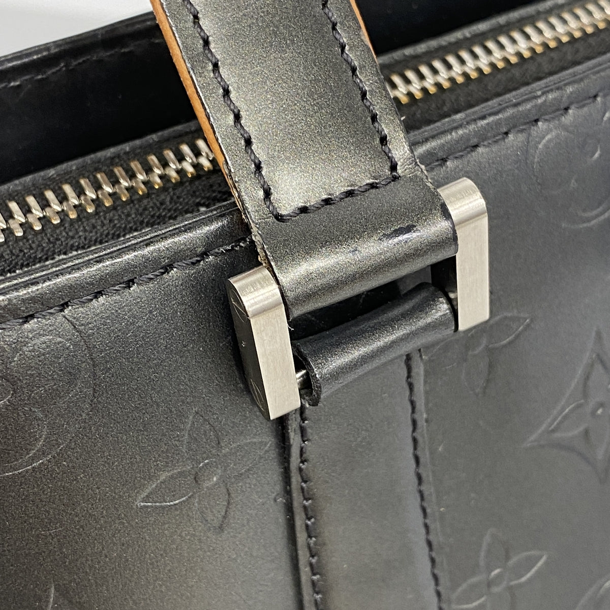 【6ib2602】ルイヴィトン トートバッグ モノグラム・マット ストックトン M55112 ノワール【中古】レディース