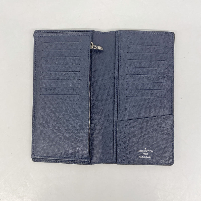 【6ib2604】ルイヴィトン 長財布 エピ ポルトフォイユブラザ M61816 ブルーマリーヌ【中古】レディース