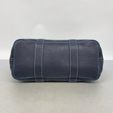【6ib2626】エルメス トートバッグ ガーデンパーティPM トワルオフィシエ ネイビー シルバー金具 □I刻印【中古】レディース