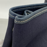 【6ib2626】エルメス トートバッグ ガーデンパーティPM トワルオフィシエ ネイビー シルバー金具 □I刻印【中古】レディース