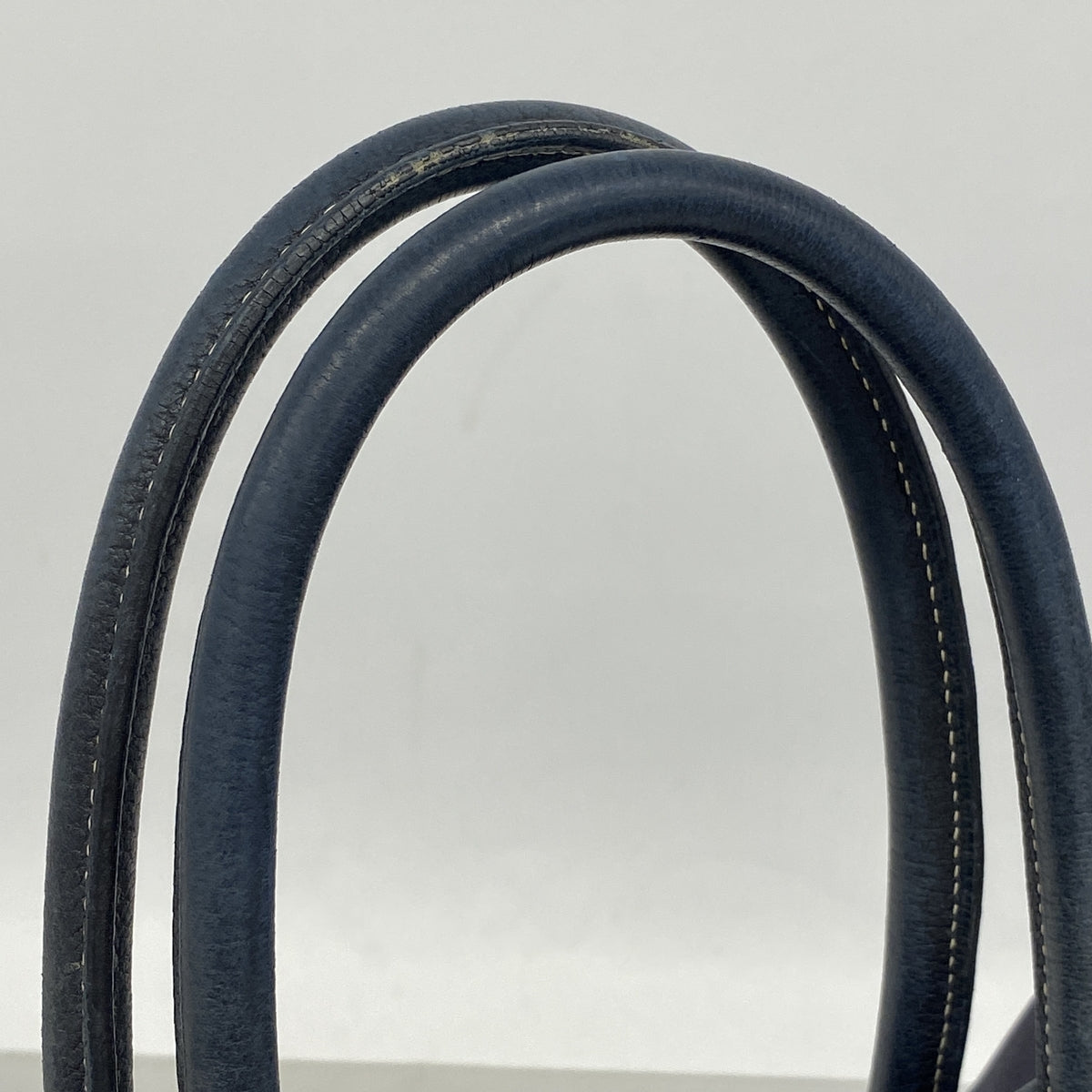 【6ib2626】エルメス トートバッグ ガーデンパーティPM トワルオフィシエ ネイビー シルバー金具 □I刻印【中古】レディース