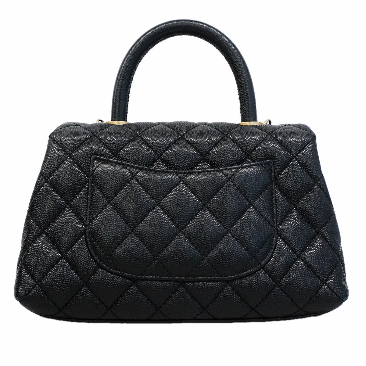 【6ib2638】シャネル ハンドバッグ チェーンショルダー ココハンドル キャビアスキン ブラック ゴールド金具 2wayバッグ【中古】レディース