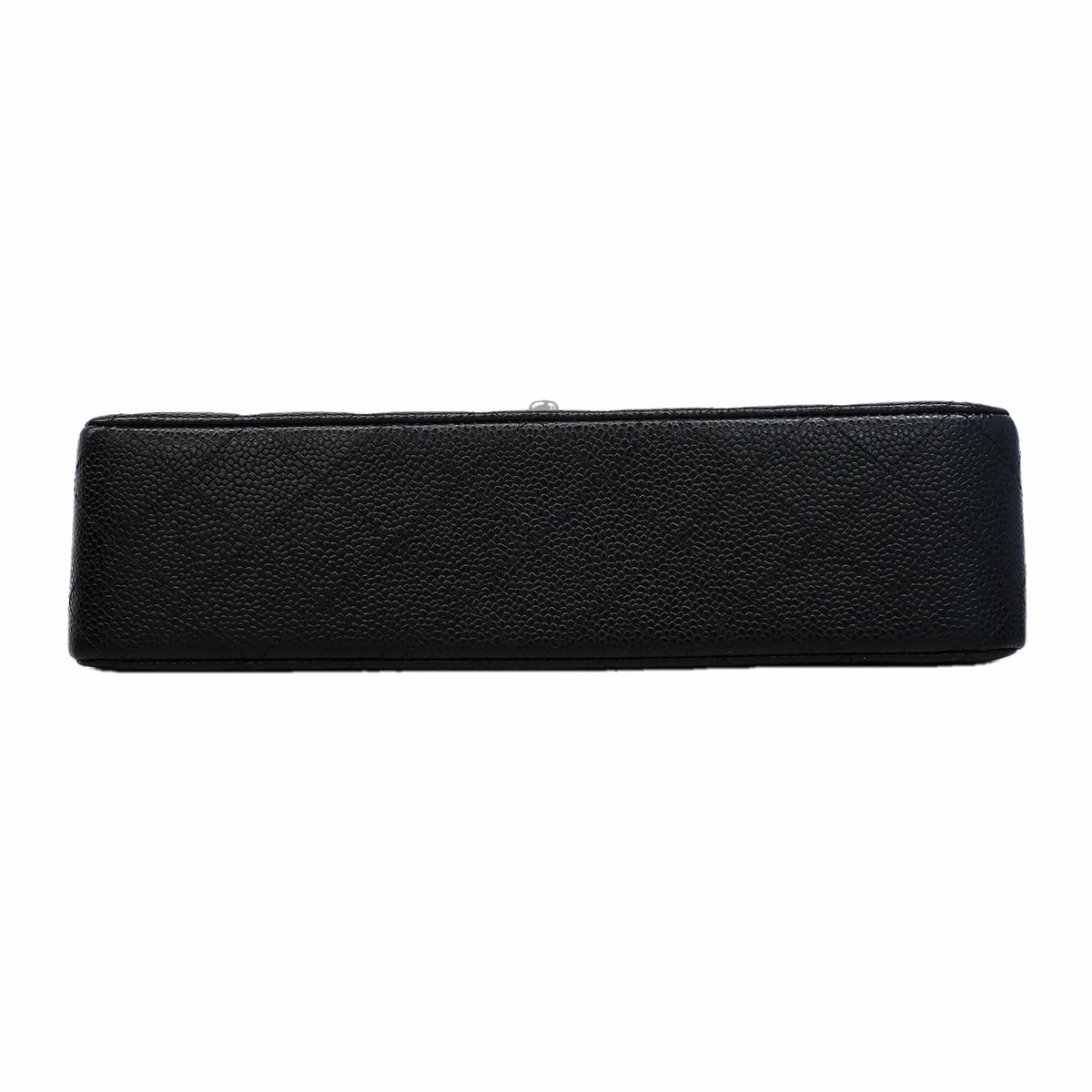 【6ib2639】シャネル ショルダーバッグ マトラッセ Wフラップ Wチェーン キャビアスキン ブラック シルバー金具【中古】レディース