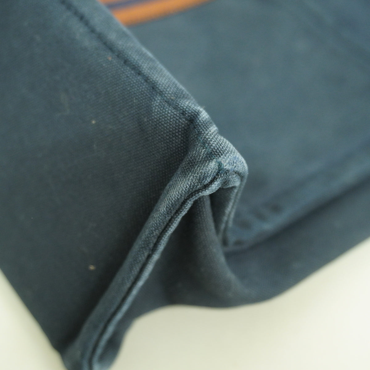 【6ib2642】エルメス トートバッグ フールトゥMM キャンバス ネイビー シルバー金具【中古】メンズ レディース ユニセックス