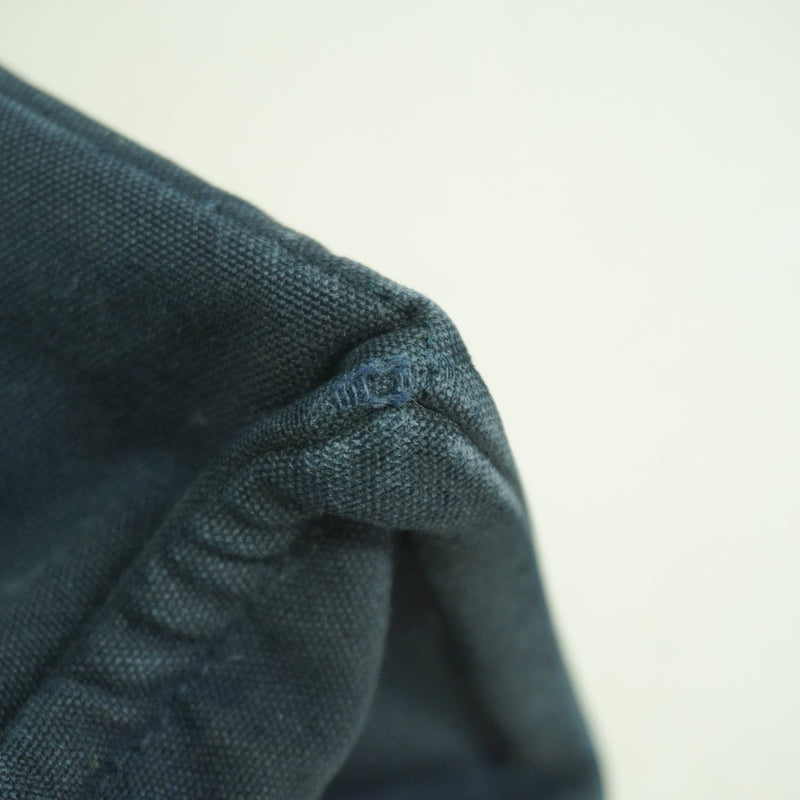 【6ib2642】エルメス トートバッグ フールトゥMM キャンバス ネイビー シルバー金具【中古】メンズ レディース ユニセックス