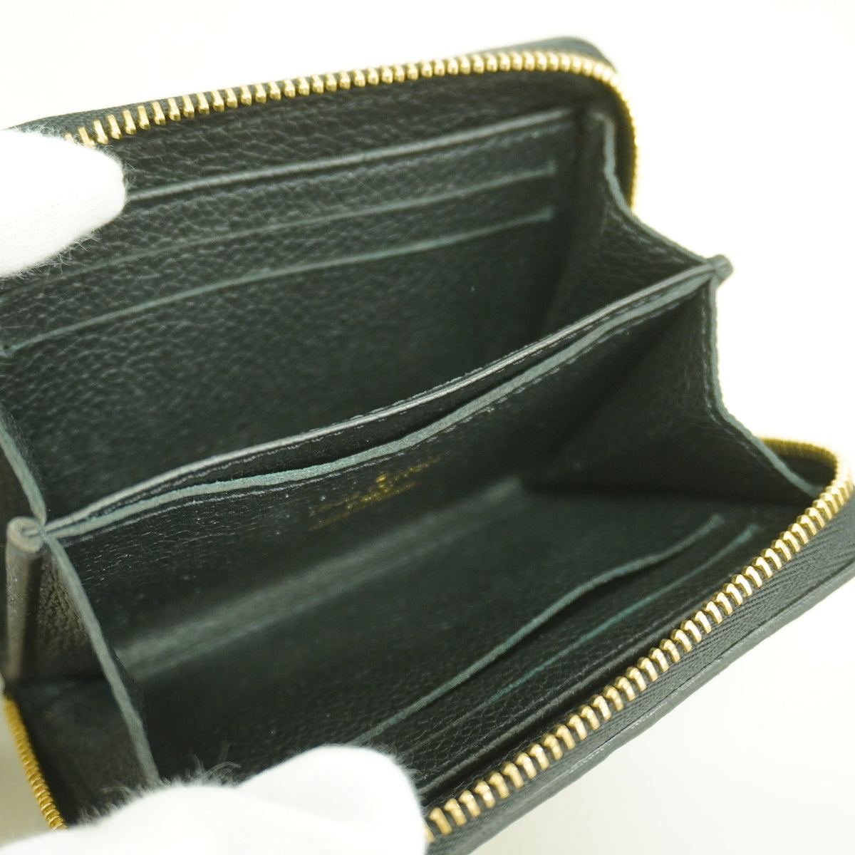 【6ib2650】ルイヴィトン コインケース モノグラム・アンプラント ジッピーコインパース M60574 ノワール【中古】レディース