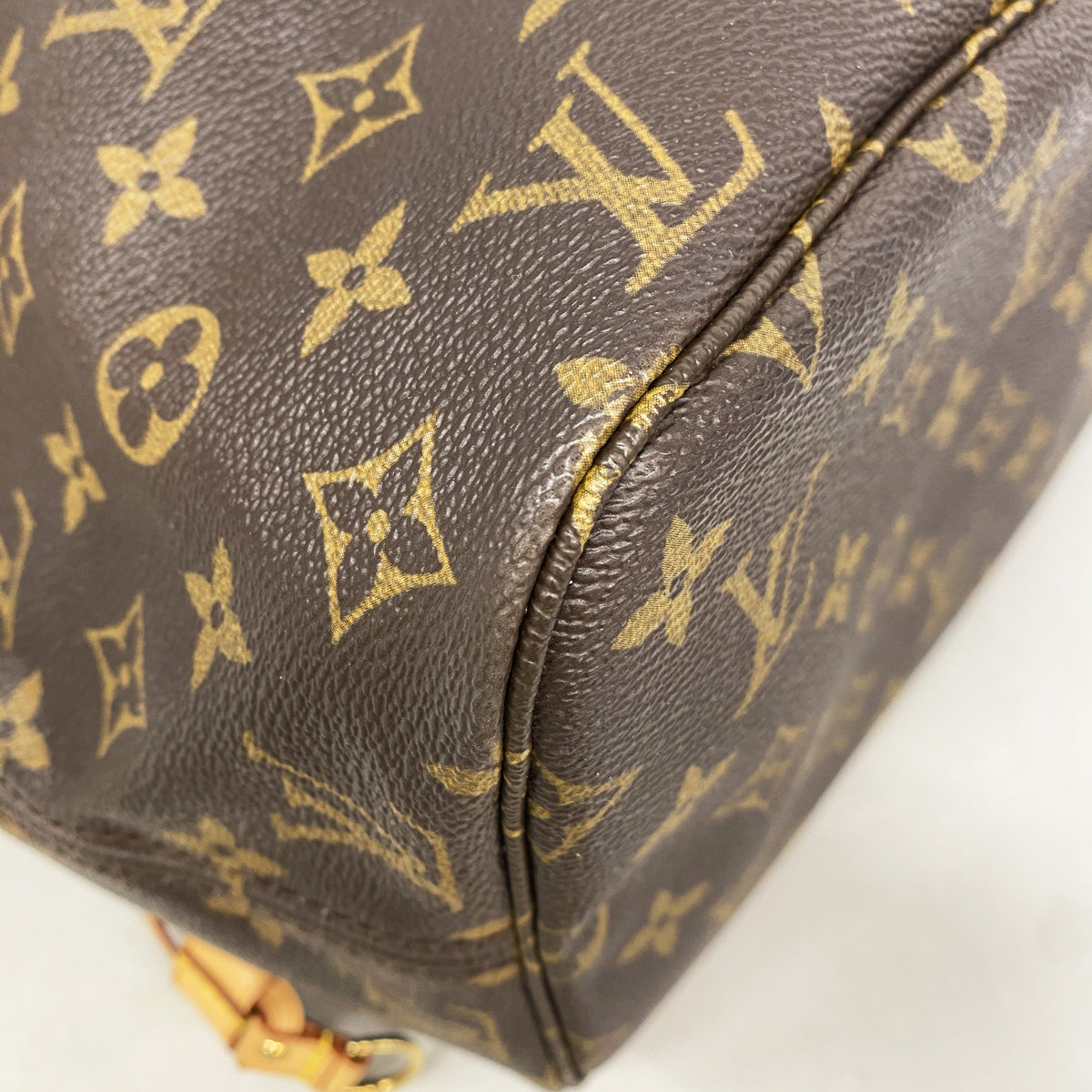 【6ib2654】ルイヴィトン トートバッグ モノグラム ネヴァーフルMM M40156 ブラウン【中古】レディース