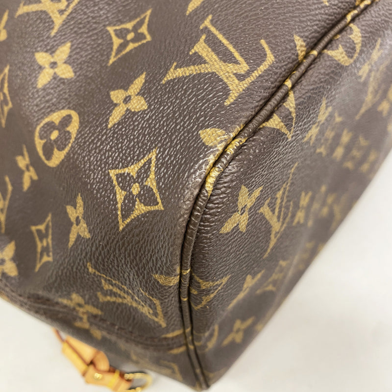 【6ib2654】ルイヴィトン トートバッグ モノグラム ネヴァーフルMM M40156 ブラウン【中古】レディース