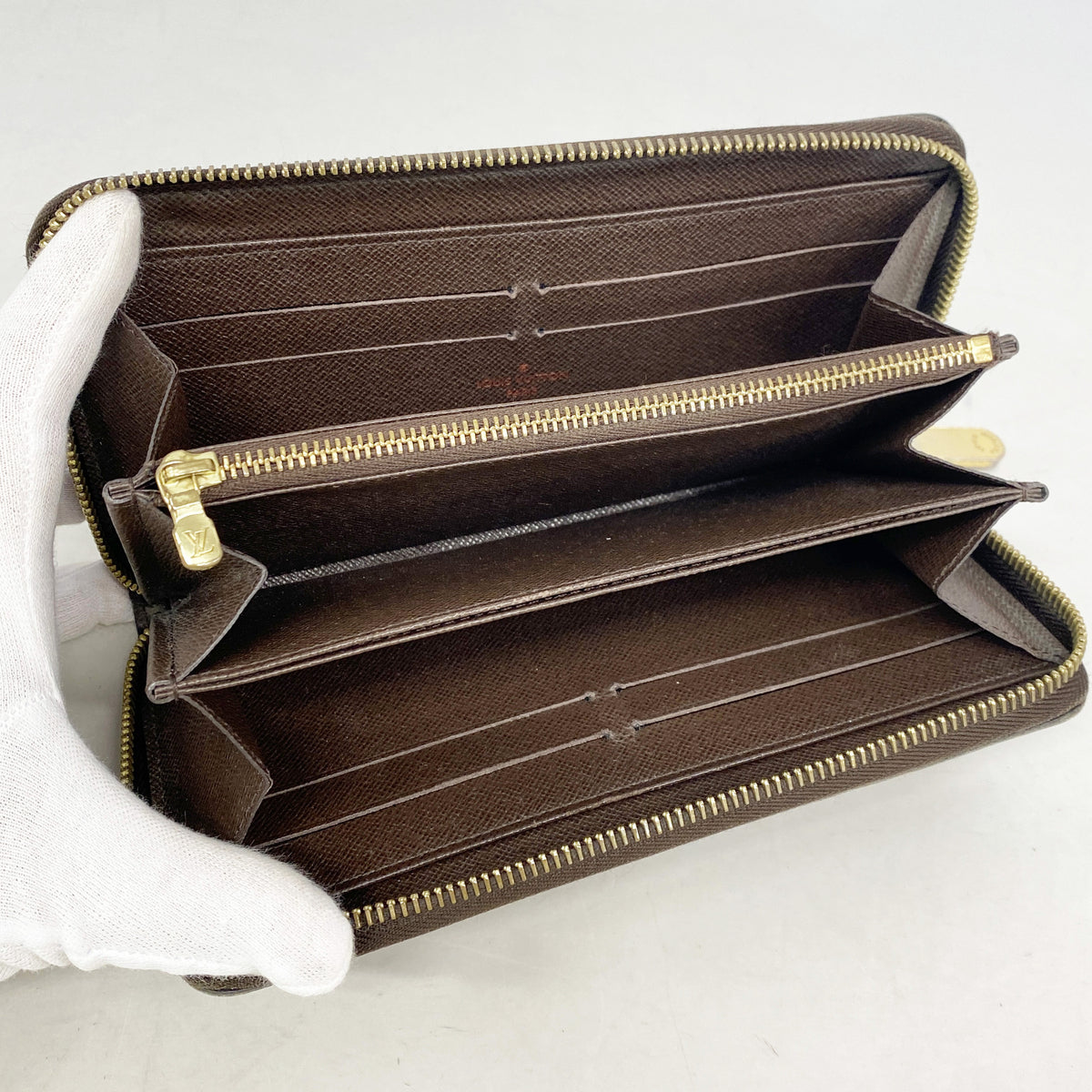 【6ib2657】ルイヴィトン 長財布 ダミエ ジッピーウォレット N60015 エベヌ【中古】メンズ レディース ユニセックス