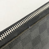 【6ib2659】ルイヴィトン 長財布 ダミエ・グラフィット ジッピーウォレットヴェルティカル N63095 ブラック グレー【中古】メンズ