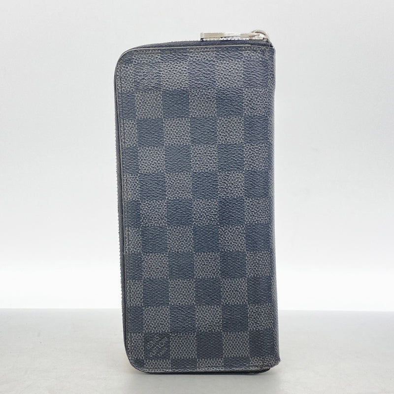 【6ib2659】ルイヴィトン 長財布 ダミエ・グラフィット ジッピーウォレットヴェルティカル N63095 ブラック グレー【中古】メンズ
