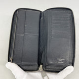【6ib2659】ルイヴィトン 長財布 ダミエ・グラフィット ジッピーウォレットヴェルティカル N63095 ブラック グレー【中古】メンズ