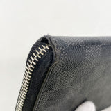 【6ib2659】ルイヴィトン 長財布 ダミエ・グラフィット ジッピーウォレットヴェルティカル N63095 ブラック グレー【中古】メンズ