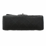 【6ib2673】シャネル ショルダーバッグ ミニマトラッセ チェーンショルダー ラムスキン ブラック シルバー金具【中古】レディース