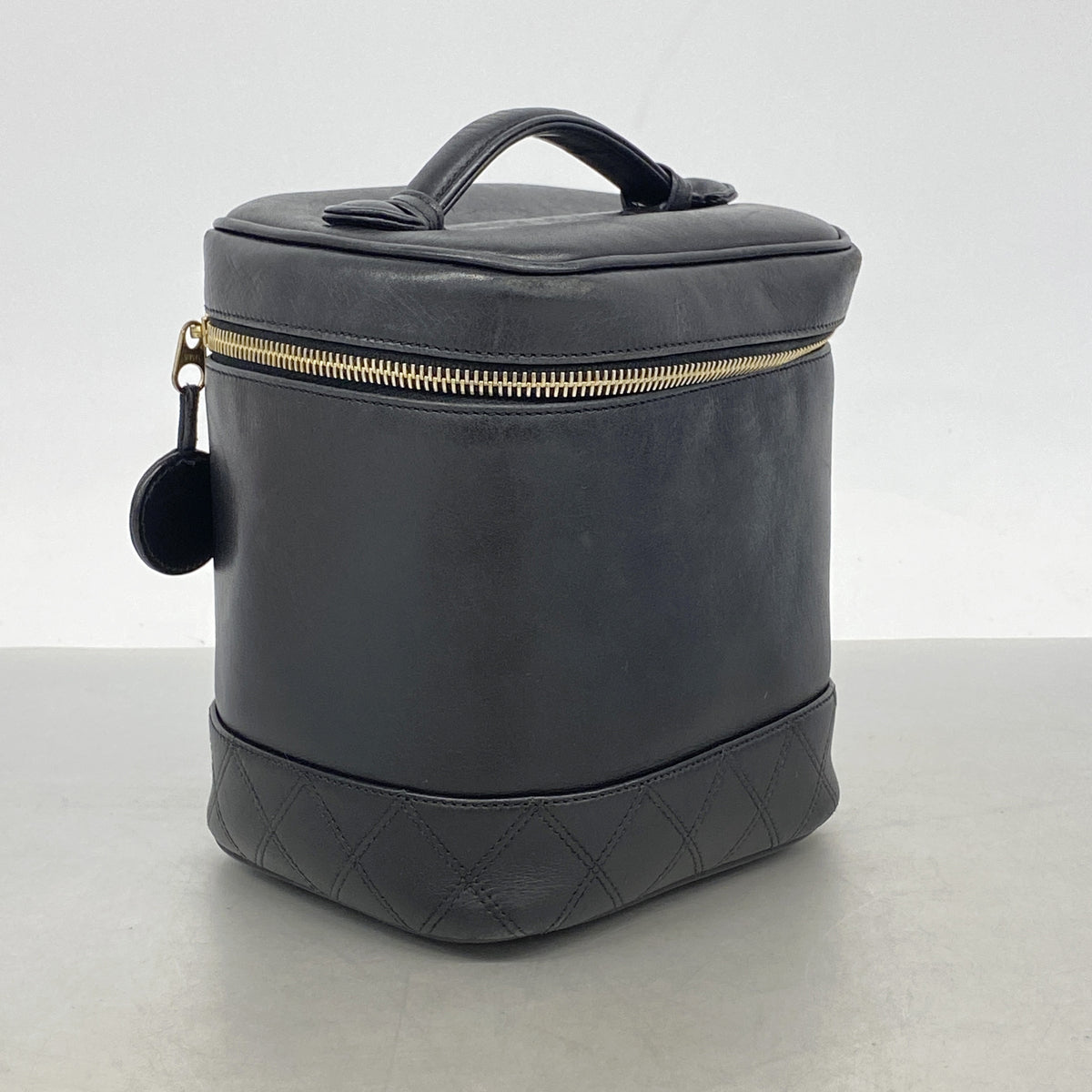 【6ib2682】シャネル バニティバッグ ビコローレ ラムスキン ブラック ゴールド金具【中古】レディース