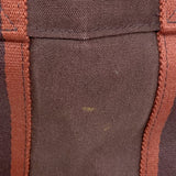 【6ib2683】エルメス トートバッグ フールトゥPM キャンバス ブラウン シルバー金具【中古】レディース