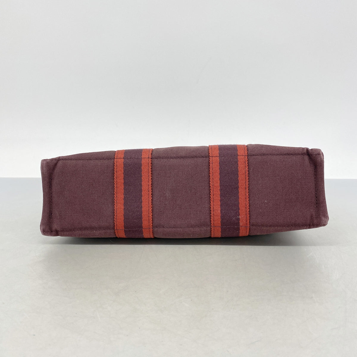 【6ib2683】エルメス トートバッグ フールトゥPM キャンバス ブラウン シルバー金具【中古】レディース